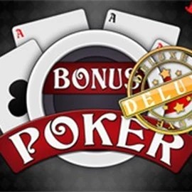 Bonus Poker Deluxe - 3 Hands slot visual from RTG (Reel Time Gaming) available on duff-spin-casino.fr