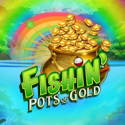 Slots logo of Fishin Pots Of Gold from Gameburger Studios at Duffspin Casino